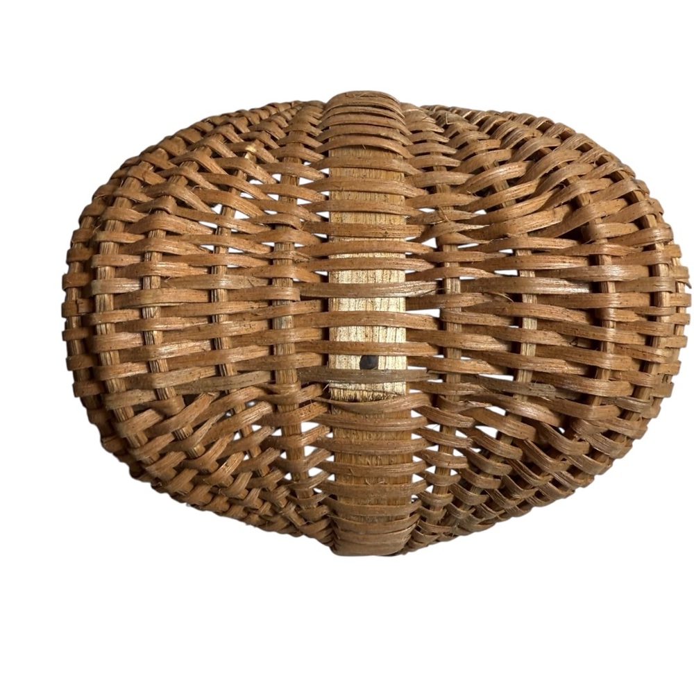 Small Wicker Woven Buttocks Split Bottom Egg Basket - Picture 5 of 6
